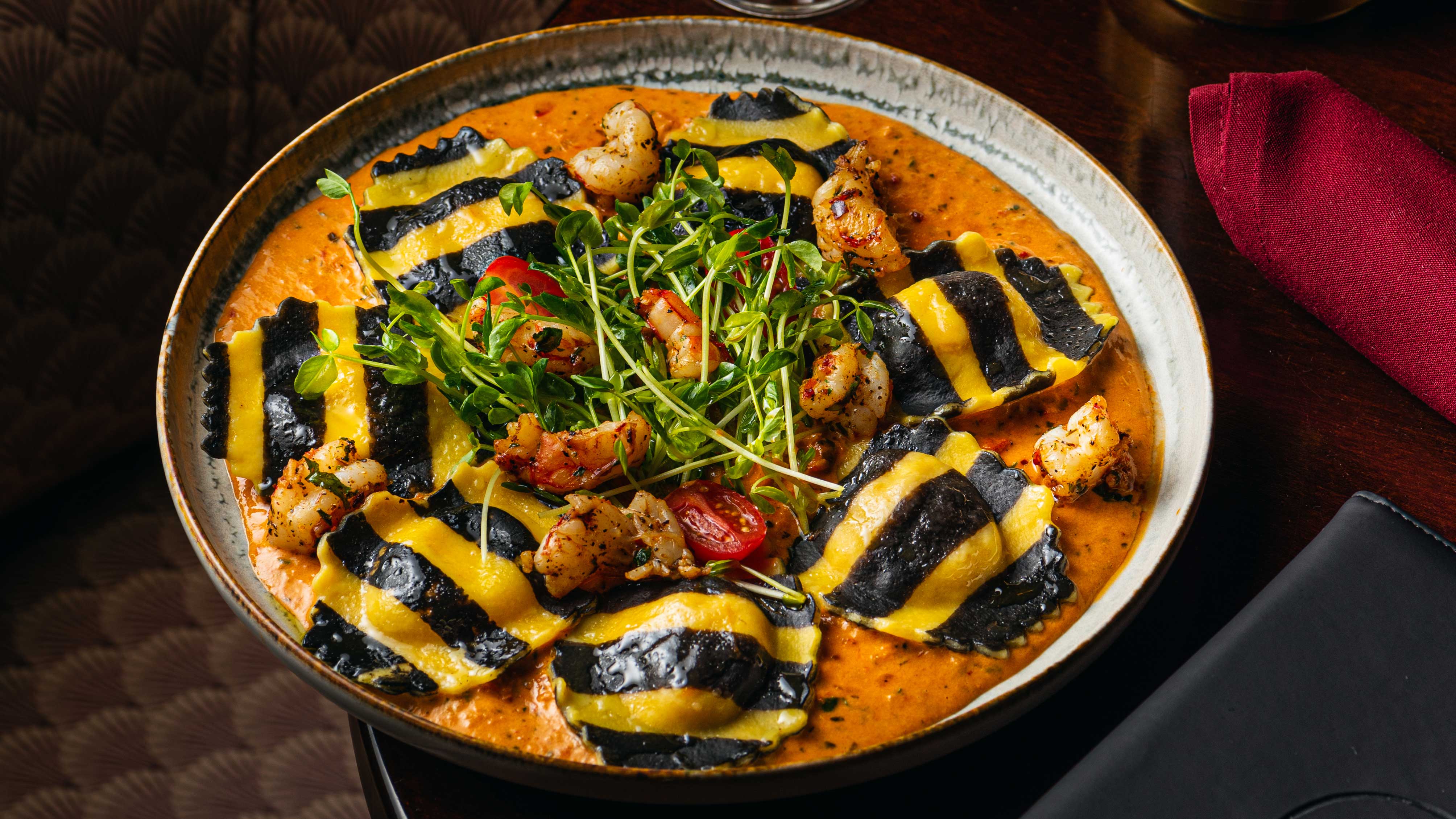 Lobster ravioli at Blessing Bistro